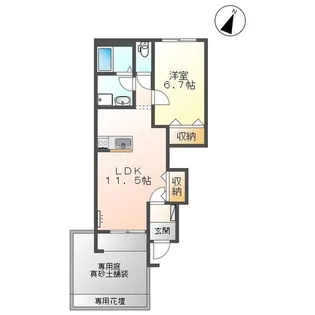 シャンボール【1階】の間取り