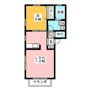 アリゼ2【1階】の間取り