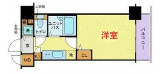 トーシンフェニックス芝浦ベイフォート【2階】の間取り