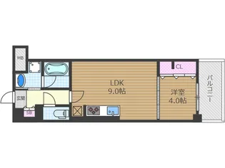 GALLERIA VILLA中央通り2【3階】の間取り