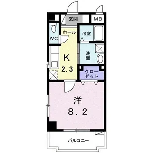 OSマンション【1階】の間取り
