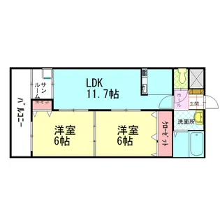 シルバンブリーズ【3階】の間取り