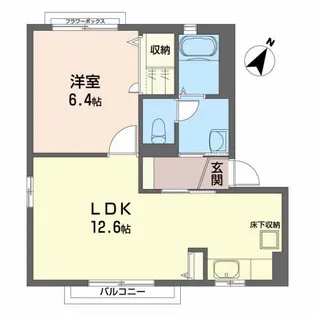 メゾン・ドール中野D【1階】の間取り