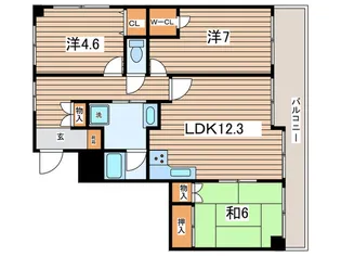 カ-サ梶山【1階】の間取り