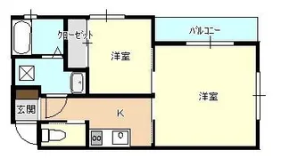 satsukino gusuku【2階】の間取り