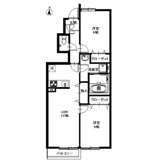 リーブル 桃山【1階】の間取り