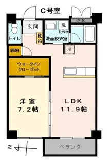 サンマリン安里(TC)【3階】の間取り