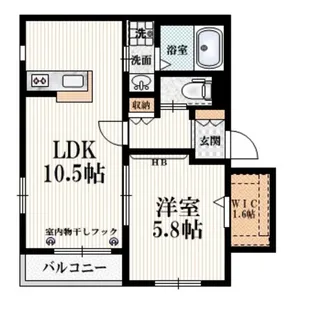 エスト コリーヌ【2階】の間取り