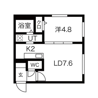 フラット北35条II【2階】の間取り