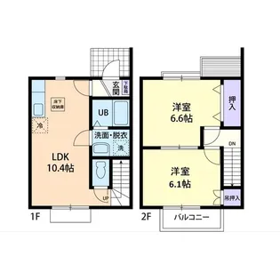 HANAガーデン Bの間取り