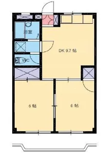 北園サンハイム【3階】の間取り