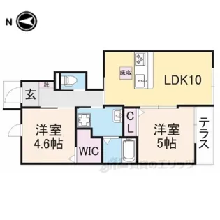 フェリーチェ・クオーレ【1階】の間取り