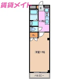 プチ パレット【2階】の間取り