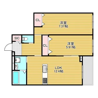 ナチュレ豊中【1階】の間取り