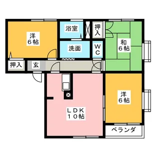サンワード B棟【2階】の間取り