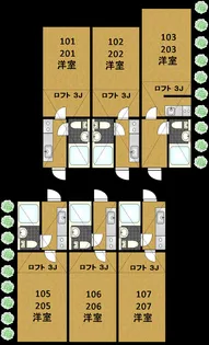 プラザドゥセルリアン【2階】の間取り
