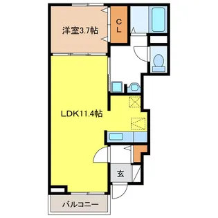 柳の里【1階】の間取り