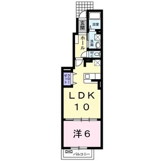 レジデンス・スルガ【1階】の間取り