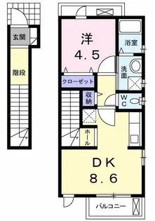 アヴニール【2階】の間取り