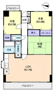 ラフィーネ八千代【3階】の間取り