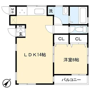 フィアフォレスト【2階】の間取り