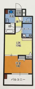 グランドパレスNS-10【5階】の間取り