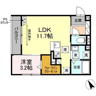 D-Hills有玉南町【1階】の間取り