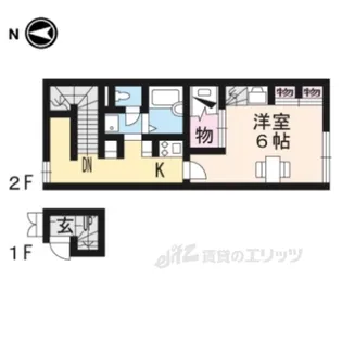 レオパレスグリーンフィールド【2階】の間取り