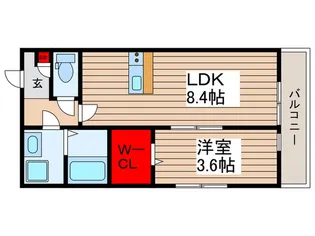 仮)松戸市新松戸北1丁目I【2階】の間取り