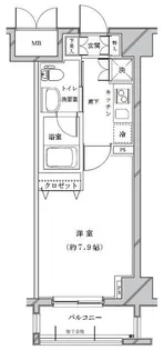 ライジングプレイス浅草参番館【9階】の間取り