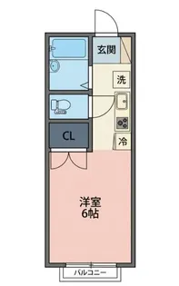 パレス玉穂【2階】の間取り