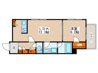 ポローニアクレスト中野【3階】の間取り