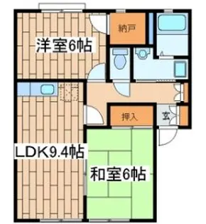 ウィンドワード2【1階】の間取り