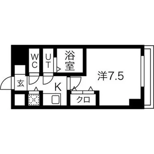 ONE ROOF FLAT FUKUSHIMA【4階】の間取り