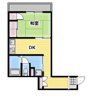 ラインハット本庄【4階】の間取り