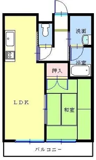 コーポ蘭IV【4階】の間取り