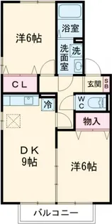 シャリテ藤塚【1階】の間取り