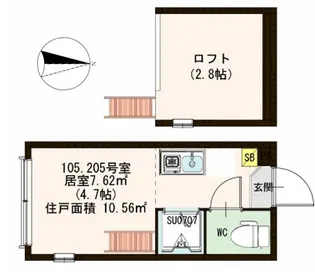 グレース桜上水【1階】の間取り