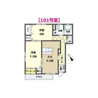 アスティオン【1階】の間取り