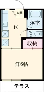 コーポ日大郡山B【1階】の間取り