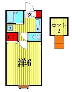 シャルム市川【1階】の間取り
