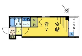パールハウス東中野【4階】の間取り