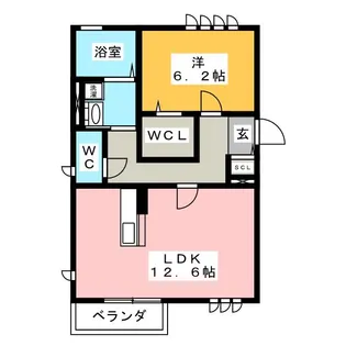ハイムプロースト【2階】の間取り
