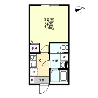 (仮称)六浦5丁目IIアパート【3階】の間取り