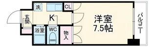 ベルシティ【6階】の間取り
