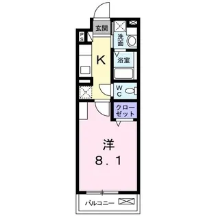 ディアコート山科【1階】の間取り