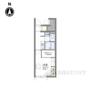 レオパレス九日市【1階】の間取り