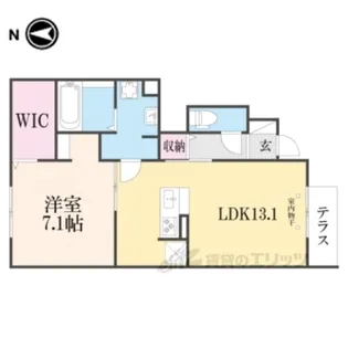 ルアーナB棟【2階】の間取り