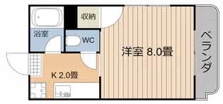 Mハウス唐湊【3階】の間取り