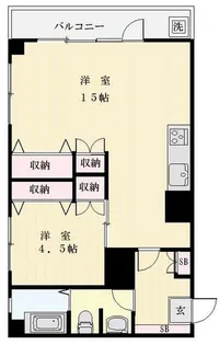 サン椎名町ハイツ【7階】の間取り